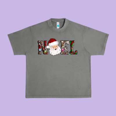 Noel Santa Urban Heavy Tee Designed By Adodesignshop