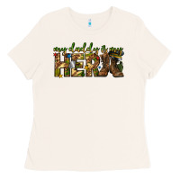 My Daddy Is My Hero Army Western Ladies Tee | Teevron