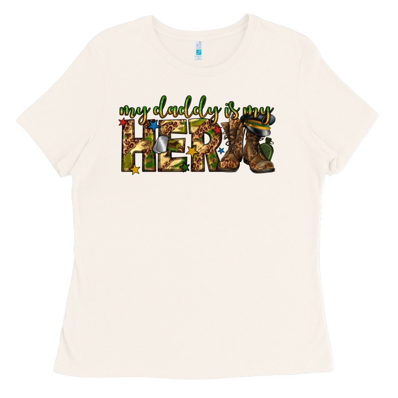 My Daddy Is My Hero Army Western Ladies Tee by texasbilliewilder | Teevron