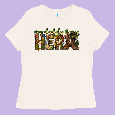 My Daddy Is My Hero Army Western Ladies Tee Designed By Texasbilliewilder