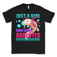 Black just a girl who loves axolotls Classic Tee - Jasminsmagicworld