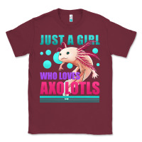 Burgundy just a girl who loves axolotls Classic Tee - Jasminsmagicworld