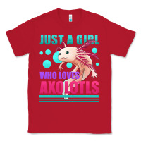 Red just a girl who loves axolotls Classic Tee - Jasminsmagicworld