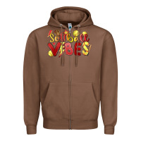 Chestnut softball vibes Zipper Hoodie - MaliasSmallBusiness