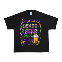 Black beads & beer that's why i'm here Urban Heavy Tee - Artiststas