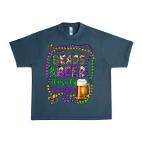 Midnight Navy beads & beer that's why i'm here Urban Heavy Tee - Artiststas