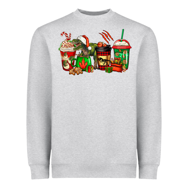 Trex Coffee Cups Heavyweight Sweatshirt by Jasminsmagicworld | Teevron