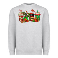 Heather Grey trex coffee cups Heavyweight Sweatshirt - Jasminsmagicworld