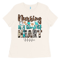 Bone nursing is a work of heart Ladies Tee - JahusDesignShop