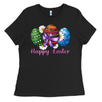 Black easter western eggs happy easter Ladies Tee - RanaPortraitStore