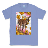 Colony Blue Western Cute Baby Deer Fawn Classic Tee - LillyAllenDesigns