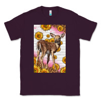 Plum Western Cute Baby Deer Fawn Classic Tee - LillyAllenDesigns