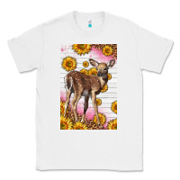 White Western Cute Baby Deer Fawn Classic Tee - LillyAllenDesigns