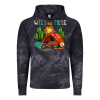 Cloud Black wild and free camp Vintage Hoodie - AdoDesignShop
