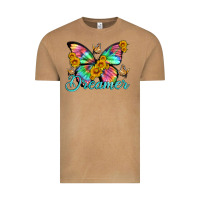 Vintage Camel dreamer with Butterfly and sunflowers Vintage Tee - Artiststas