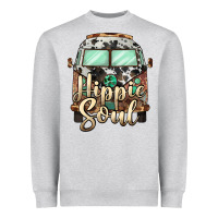 Heather Grey hippie soul caravan Heavyweight Sweatshirt - BarkalooDesign