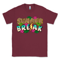 Burgundy Summer Break Classic Tee - CowhideDigitalArt