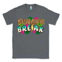 Charcoal Heather Summer Break Classic Tee - CowhideDigitalArt