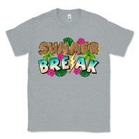Heather Grey Summer Break Classic Tee - CowhideDigitalArt