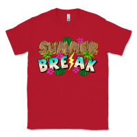 Red Summer Break Classic Tee - CowhideDigitalArt