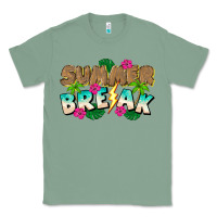 Sage Summer Break Classic Tee - CowhideDigitalArt