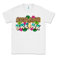 White Summer Break Classic Tee - CowhideDigitalArt