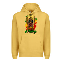Antique Gold i am black history Premium Hoodie - NancyCooperArtShop