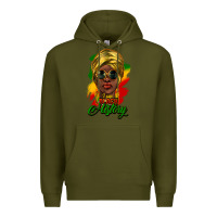 Army Green i am black history Premium Hoodie - NancyCooperArtShop