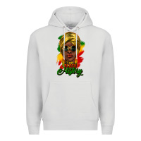 Dove Grey i am black history Premium Hoodie - NancyCooperArtShop