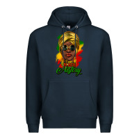 Navy i am black history Premium Hoodie - NancyCooperArtShop