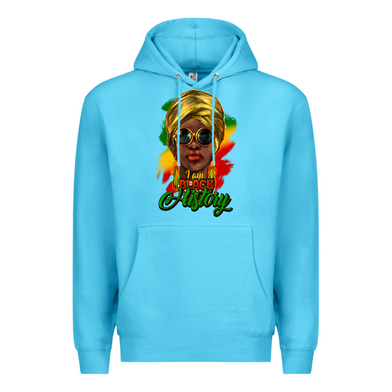 I Am Black History Premium Hoodie by NancyCooperArtShop | Teevron