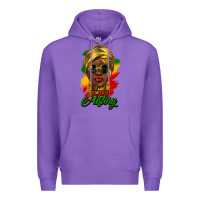 Purple i am black history Premium Hoodie - NancyCooperArtShop