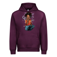 Mauve Wine Afro black boy Urban Hoodie - HowdyJamesFarm