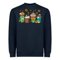 Navy sloth coffee cups Heavyweight Sweatshirt - Jasminsmagicworld