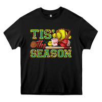 Black tis' the season softball Heavy Core Tee - Zillion Design Studio