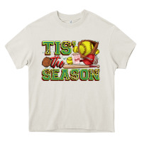 Cream tis' the season softball Heavy Core Tee - Zillion Design Studio