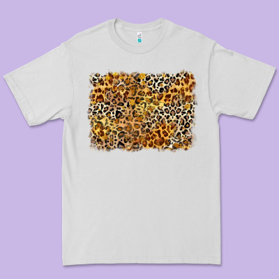 Leopard Background Premium Tee Designed By Zillion Design Studio