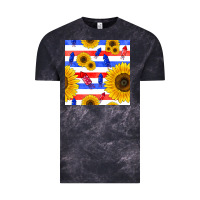 Cloud Black patriotic sunflowers Vintage Tee - BundleAndBundleShop