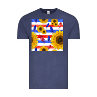 Vintage Denim patriotic sunflowers Vintage Tee - BundleAndBundleShop