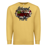 Antique Gold Blessed Mimi Christmas Truck Premium Sweatshirt - Bettercallsaul