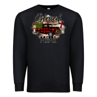 Black Blessed Mimi Christmas Truck Premium Sweatshirt - Bettercallsaul