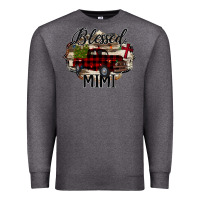 Charcoal Heather Blessed Mimi Christmas Truck Premium Sweatshirt - Bettercallsaul