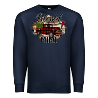 Navy Blessed Mimi Christmas Truck Premium Sweatshirt - Bettercallsaul