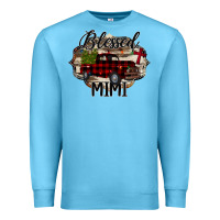 Ocean Blue Blessed Mimi Christmas Truck Premium Sweatshirt - Bettercallsaul