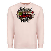 Pale Pink Blessed Mimi Christmas Truck Premium Sweatshirt - Bettercallsaul