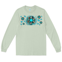 Matcha turquoise gemstone sunflower Long Sleeve Tee - JahusDesignShop