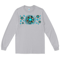 Moon Dust turquoise gemstone sunflower Long Sleeve Tee - JahusDesignShop
