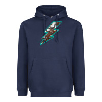 Navy Horseshoe Lightning Heavyweight Hoodie - Bettercallsaul