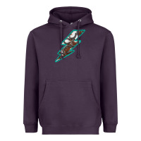 Plum Horseshoe Lightning Heavyweight Hoodie - Bettercallsaul