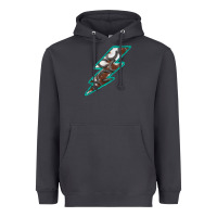 Smoke Horseshoe Lightning Heavyweight Hoodie - Bettercallsaul